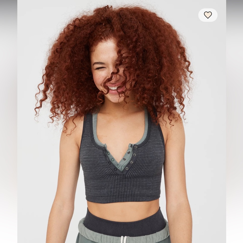 Aerie Offline Main Squeeze Seamless Waffle Bra Top